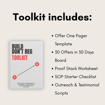 Build, Don’t Beg: Complete Bundle